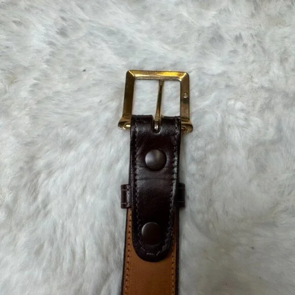 Lucchese Western Cowgirl Southwestern Buckle Belt Vintage Leather Size 36 BLAA37 - Picture 5 of 11